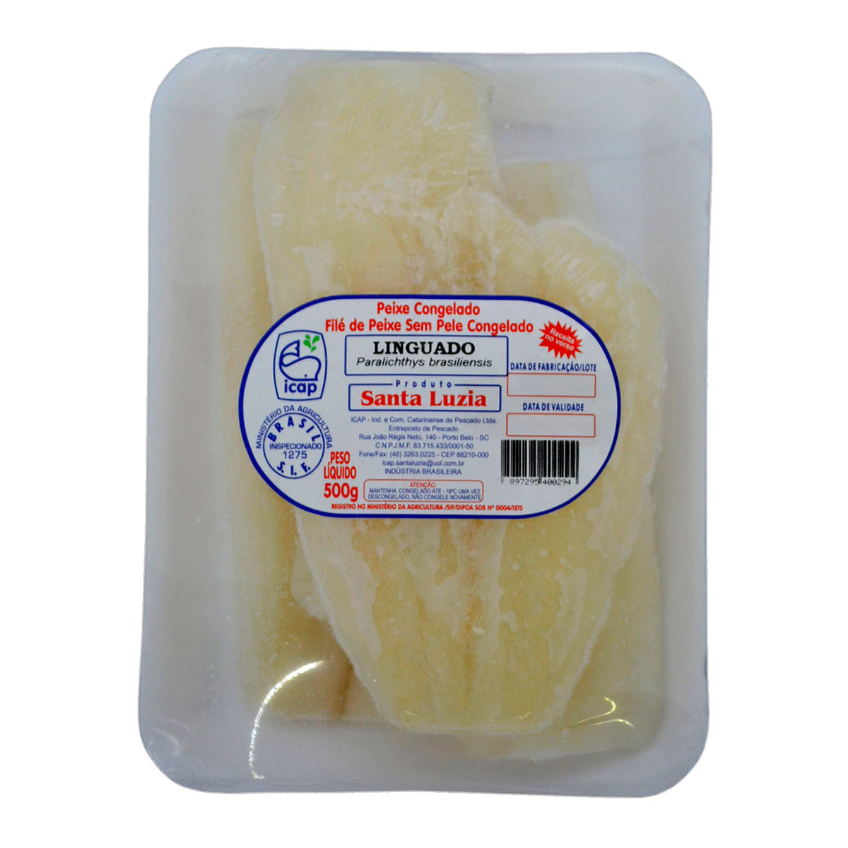 Filé de Linguado Congelado Santa Luzia 500g