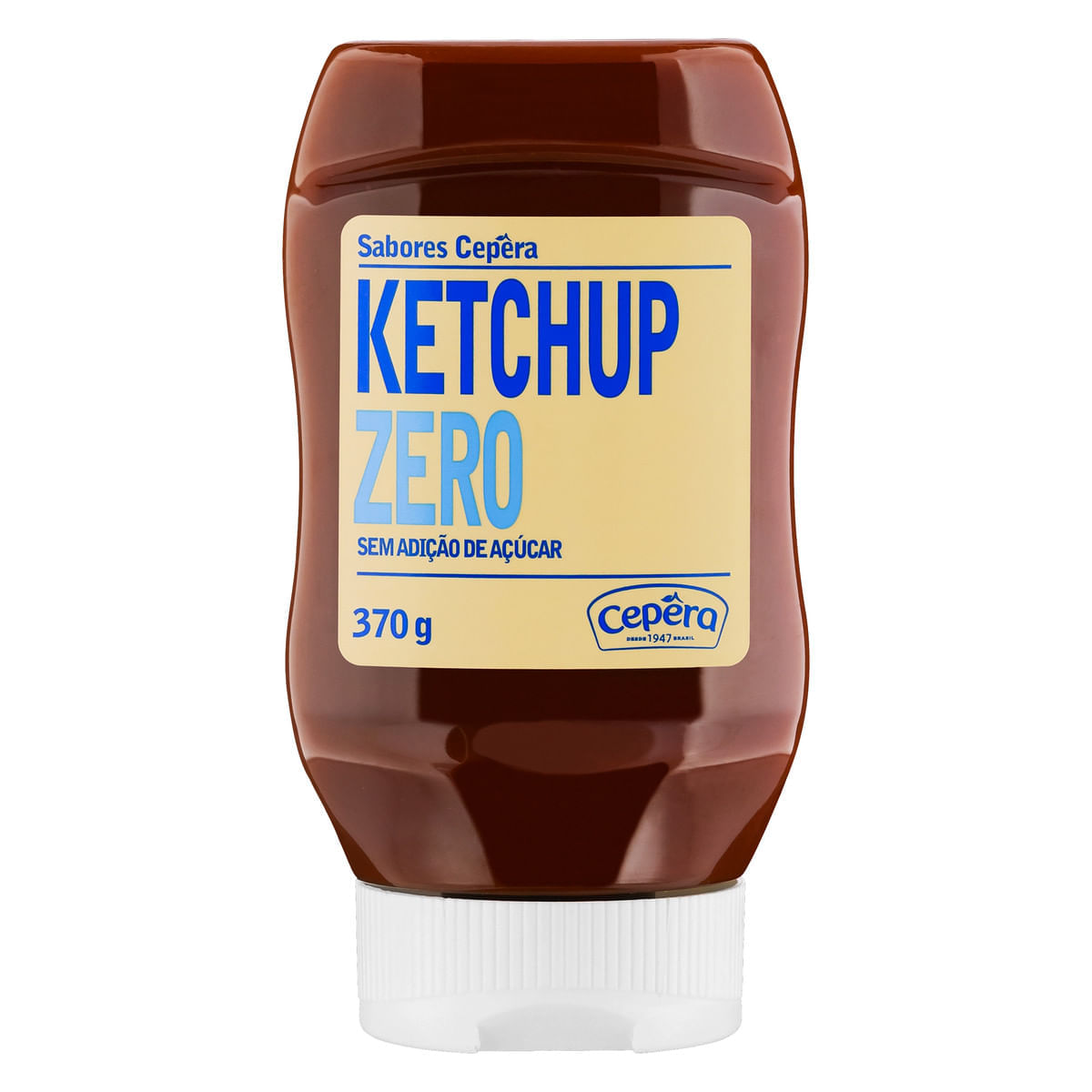 KETCHUP ZERO CEPERA FRASCO 370G