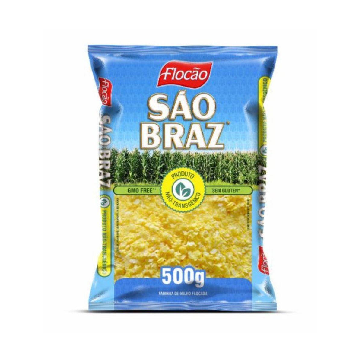 Encontraproduto.com.br - FARINHA MILHO SÃO BRAZ FLOCÃO NÃO TRANSGÊNICO 500G