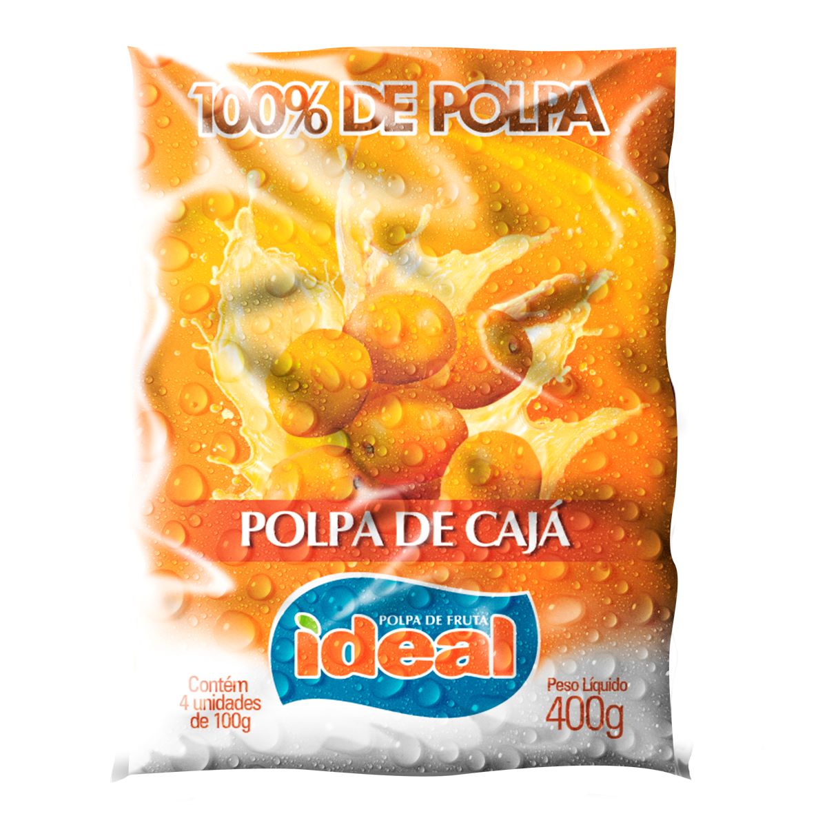 Encontraproduto.com.br - Polpa de Caja Polpa Ideal 400 g