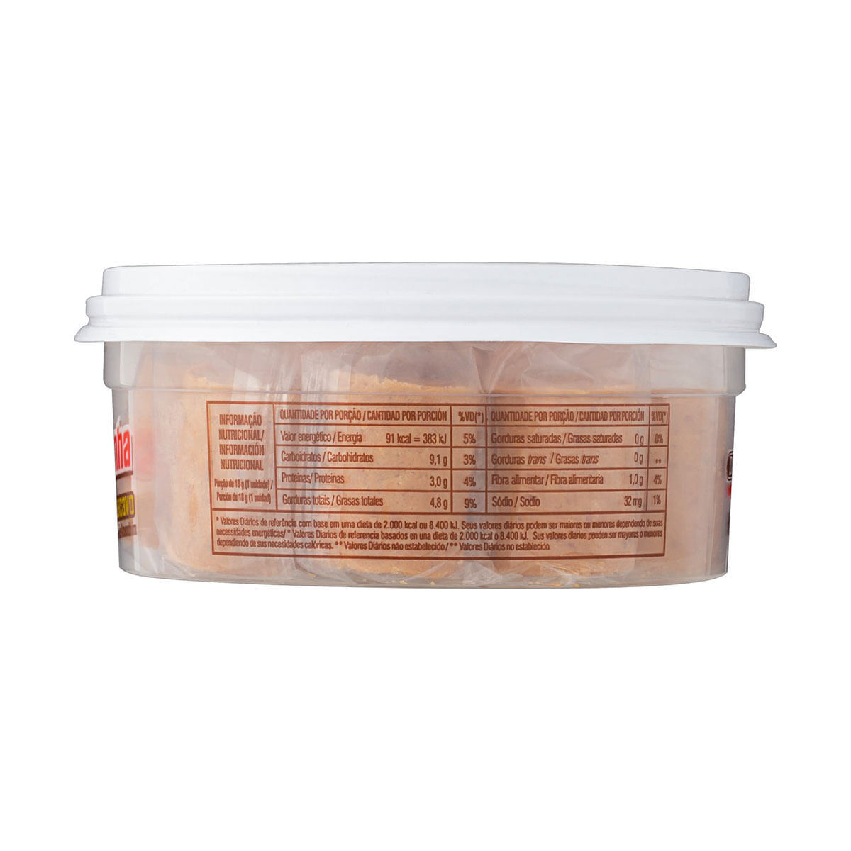 Paçoca Rolha Com Açúcar Mascavo 210g - Dacolônia
