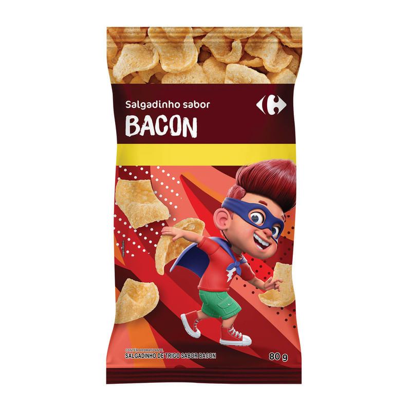 Salgadinho Sabor Bacon Carrefour Classic 80g