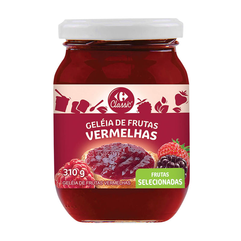 Geleia de Frutas Vermelhas Carrefour Classic 310 g